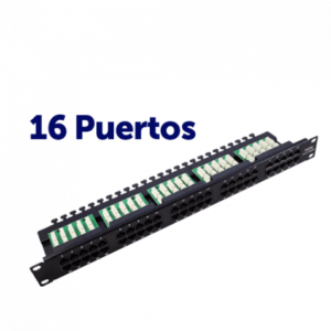 PANEL PARCHEO 16P KRONE 19" UTP CAT 6 CROMAD