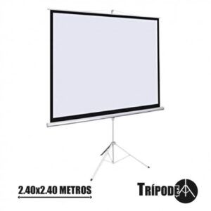 PANTALLA PROYECCION TRIPODE 2.40 X 2.40MTR CROMAD