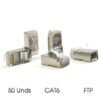 PAQUETE 50 CONECTORES RJ45 CAT6 FTP CROMAD