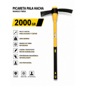 PICARETA PALA HACHA 2000GR MANGO FIBRA BLIM