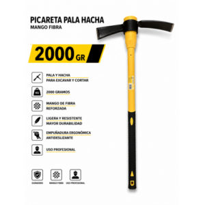 PICARETA PALA HACHA 2000GR MANGO FIBRA BLIM