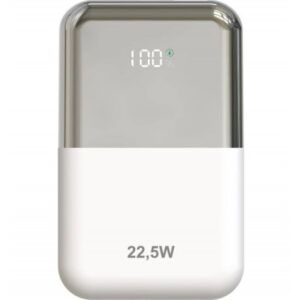 POWERBANK 10000MAH LEPOW22W10WS BLANCO PLATA LEOTEC