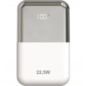 POWERBANK 10000MAH LEPOW22W10WS BLANCO PLATA LEOTEC