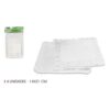 SET 4 BANDEJAS RECTANGULARES CON BLONDA 14X21CM ALGON