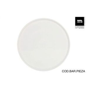 SET 6 PLATOS PARA PIZZA 33CM BARI IVORY BRILLO LA MEDITERRANEA