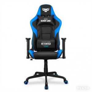 SILLA GAMING SERIE DEMON LORD AZUL CROMAD