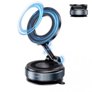 SOPORTE COCHE SMARTPHONE POR VACIO CON BRAZO / MAGNETICO C169 NEGRO XO