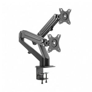 SOPORTE DE MESA 2 MONITORES 17"-27" CON PISTON DE GAS CROMAD
