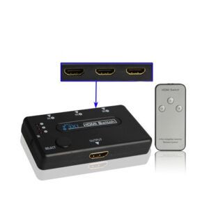 SWITCH HDMI 3 PUERTOS 1080P CON MANDO CROMAD