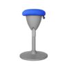 TABURETE MULTIUSOS BALANCIN DESIGN AZUL CROMAD