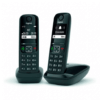 TELEFONO INALAMBRICO GIGASET AS690 DUO NEGRO